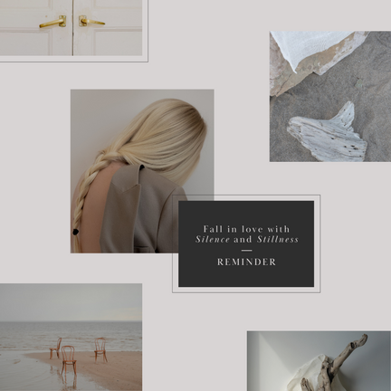 Gray & Beige Pastel Aesthetic Minimalist Details Mood Board Photo Collage Instagram Post - 1